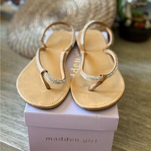 Madden Girl Aurra Silver Multi Sandals